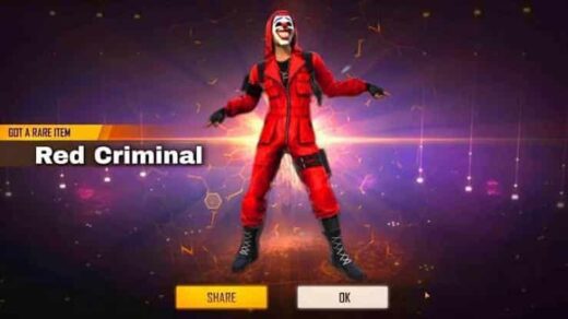 Free Fire Red Criminal GTA5 Mods