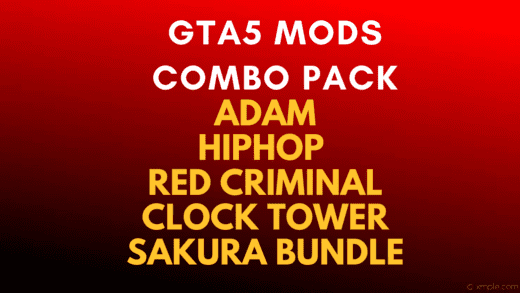 GTA 5 Mods Free Fire Combo Pack 5 items included