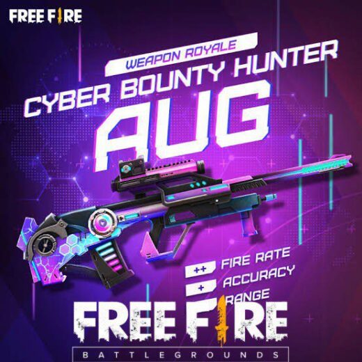 GTA5 Mods Free Fire Max AUG CYBER BOUNTY HUNTER