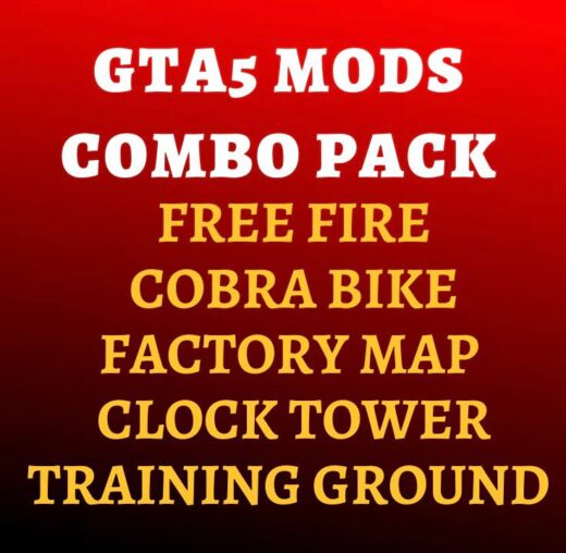 GTA 5 Mods Free Fire Map Combo Pack