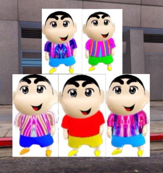 GTA 5 Mods Shinchan 5 Peds Bundle