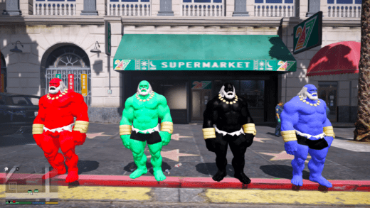 GTA 5 Mods Colourful Father Hulk Combo Pack