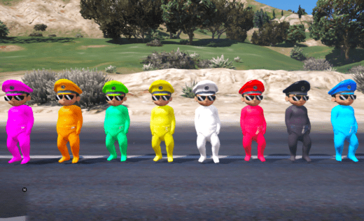 GTA 5 Mods Colourful Baby Little Singham 10 Ped Combo Pack