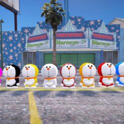 GTA 5 Mods Colourful Doraemon 12 Ped Combo Pack