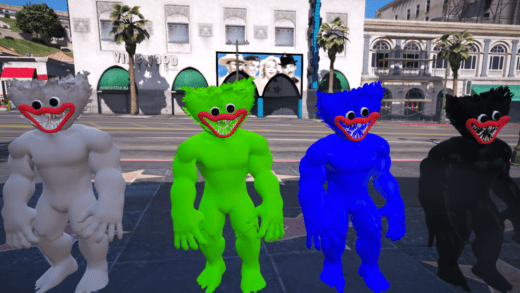 GTA 5 Mods Huggy Wuggy Addon Ped