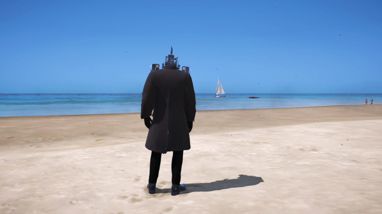 GTA 5 Mods Black Cameraman Addon Ped