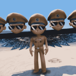 GTA 5 Mods Little Singham 5 Head Addon Ped