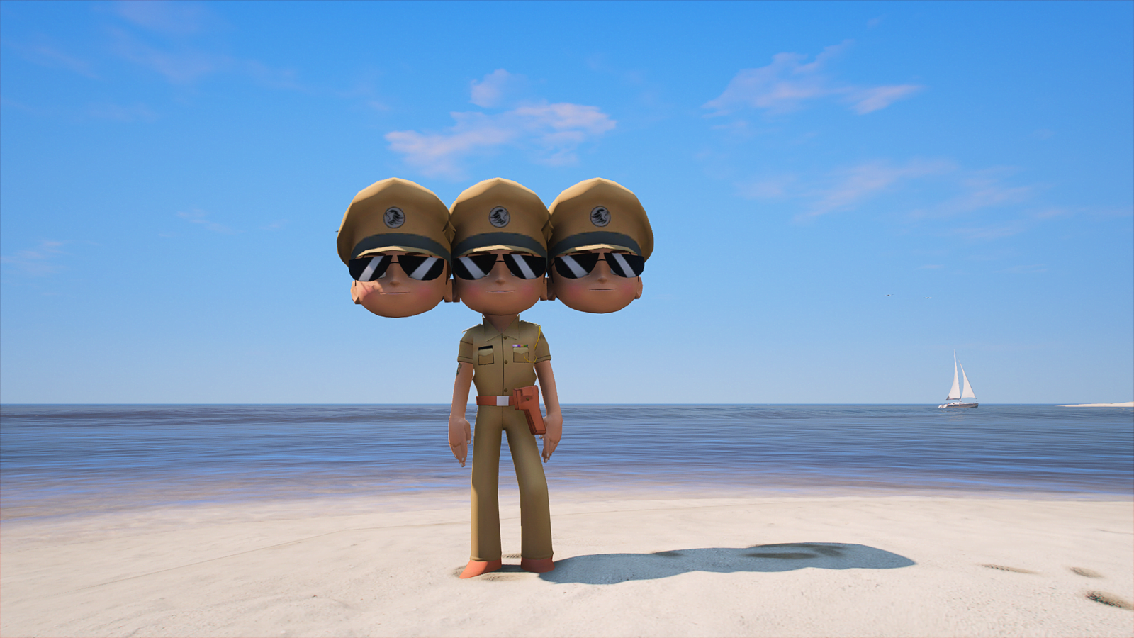 GTA 5 Mods Little Singham 3 Head Addon Ped