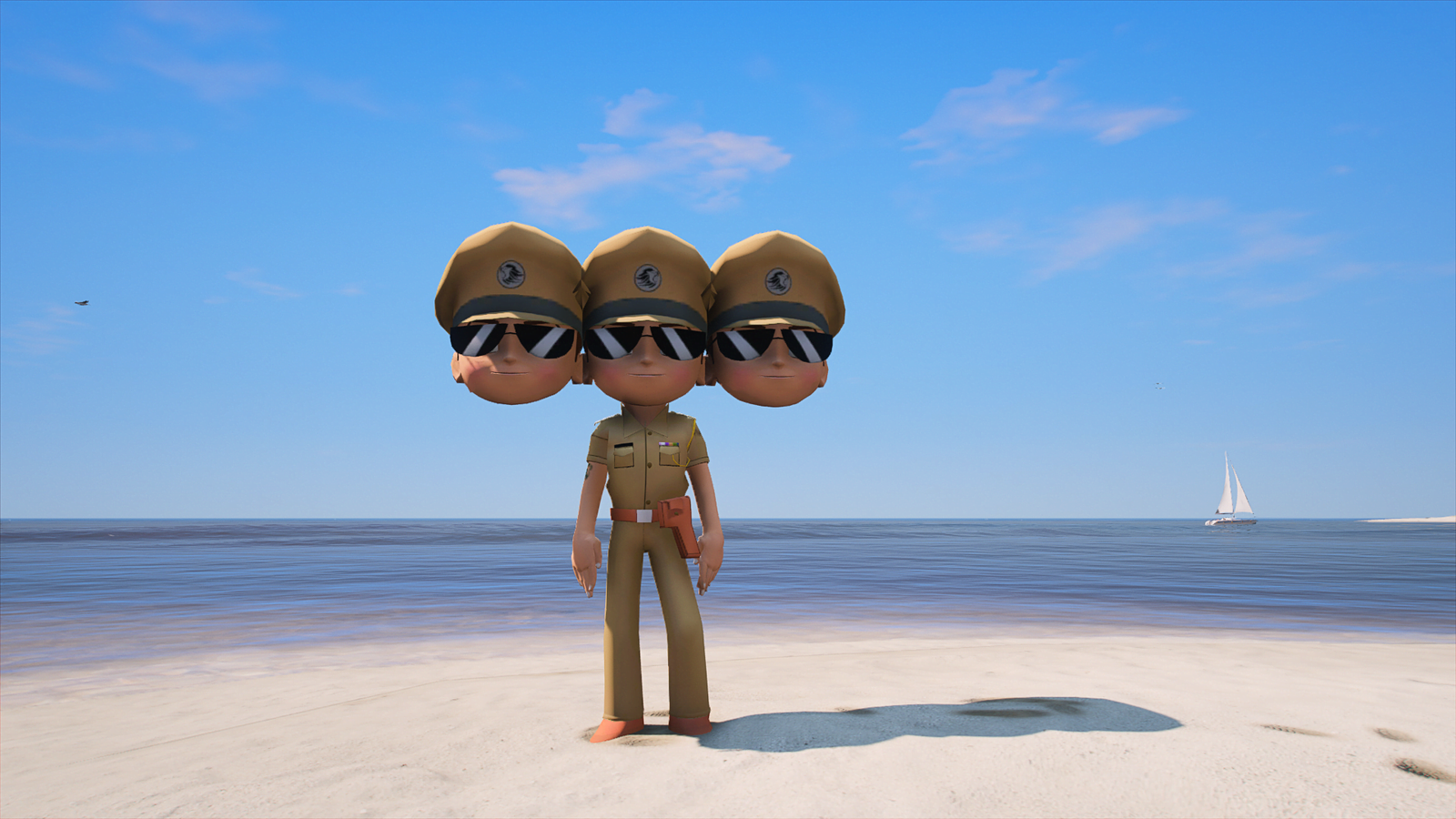 GTA 5 Mods Little Singham 3 Head Addon Ped