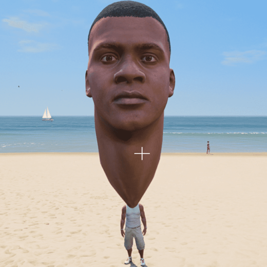 GTA 5 Mods Franklin Big Head Addon Ped (V3)