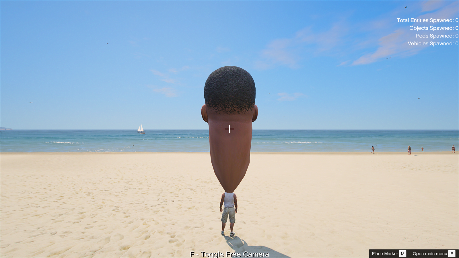 GTA 5 Mods Franklin Big Head Addon Ped (V3)