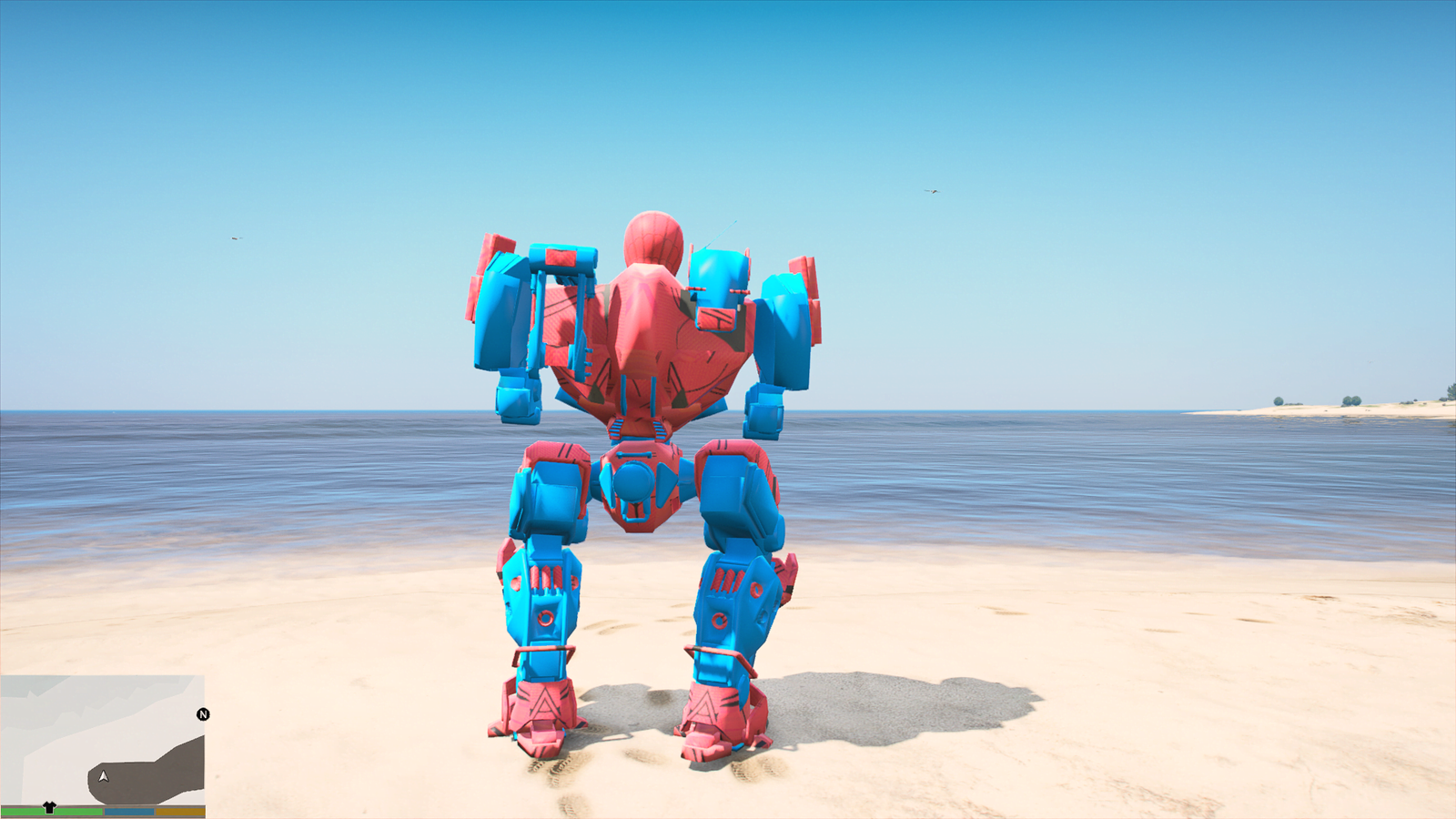 GTA 5 Mods Spiderman Robot Addon Ped (Lv2)