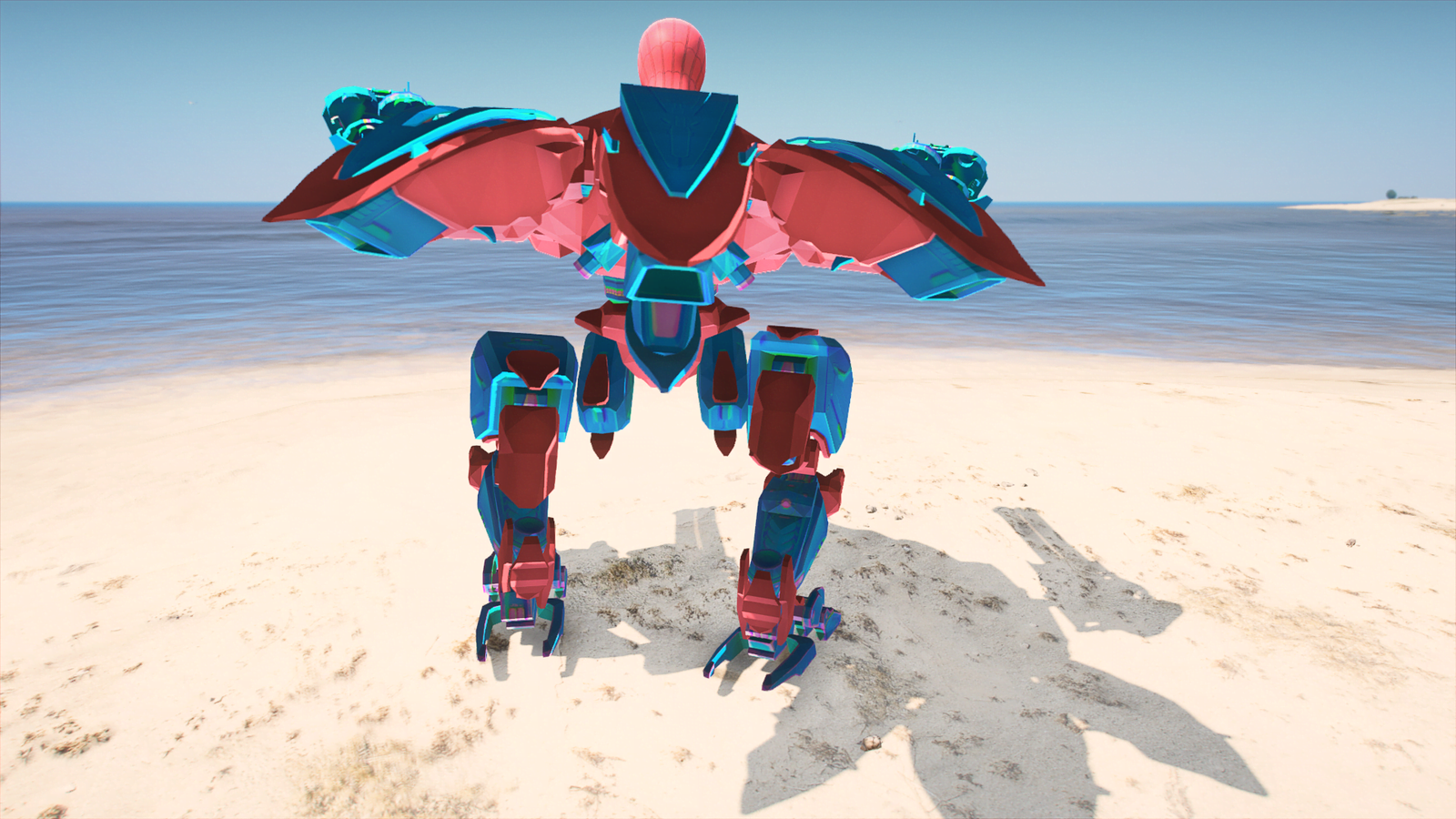 GTA 5 Mods Spiderman Robot Addon Ped (Lv3)