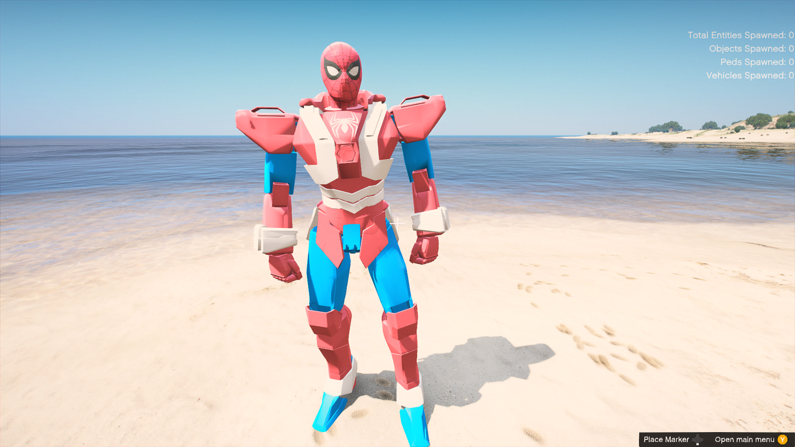 GTA 5 Mods Spiderman Robot Addon Ped (Lv4)