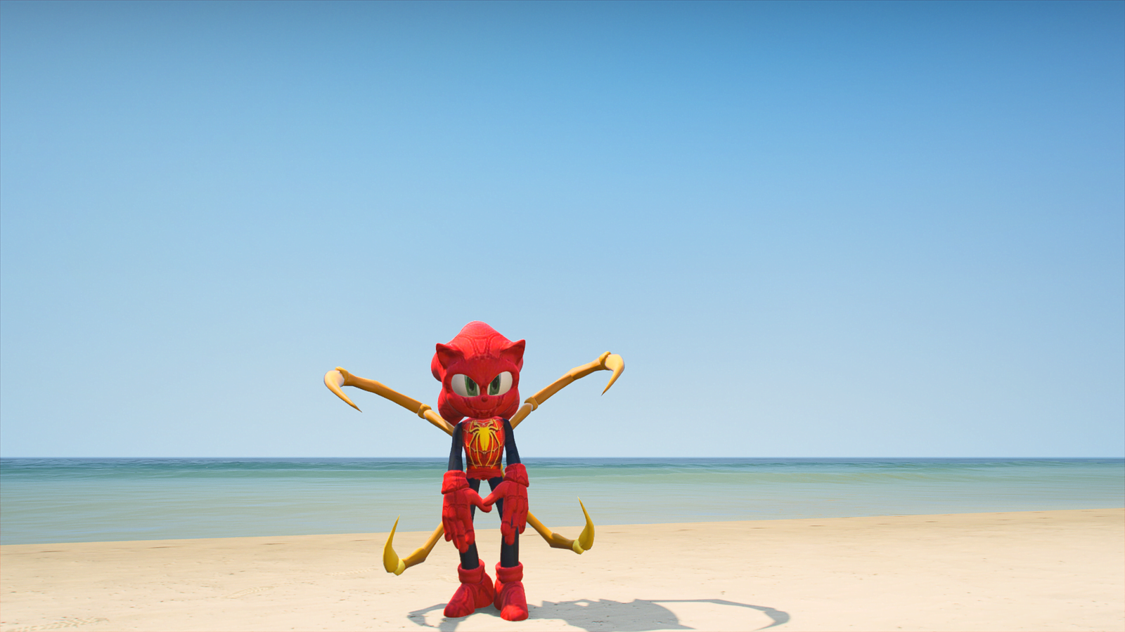 GTA 5 Mods Spider Sonic Addon Ped