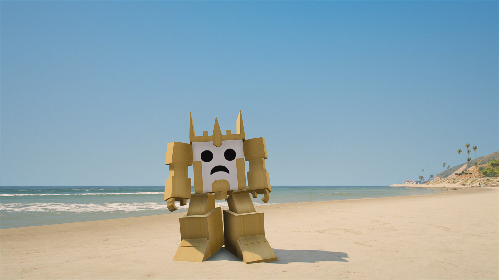 GTA 5 Mods Cardboard Robot Addon Ped