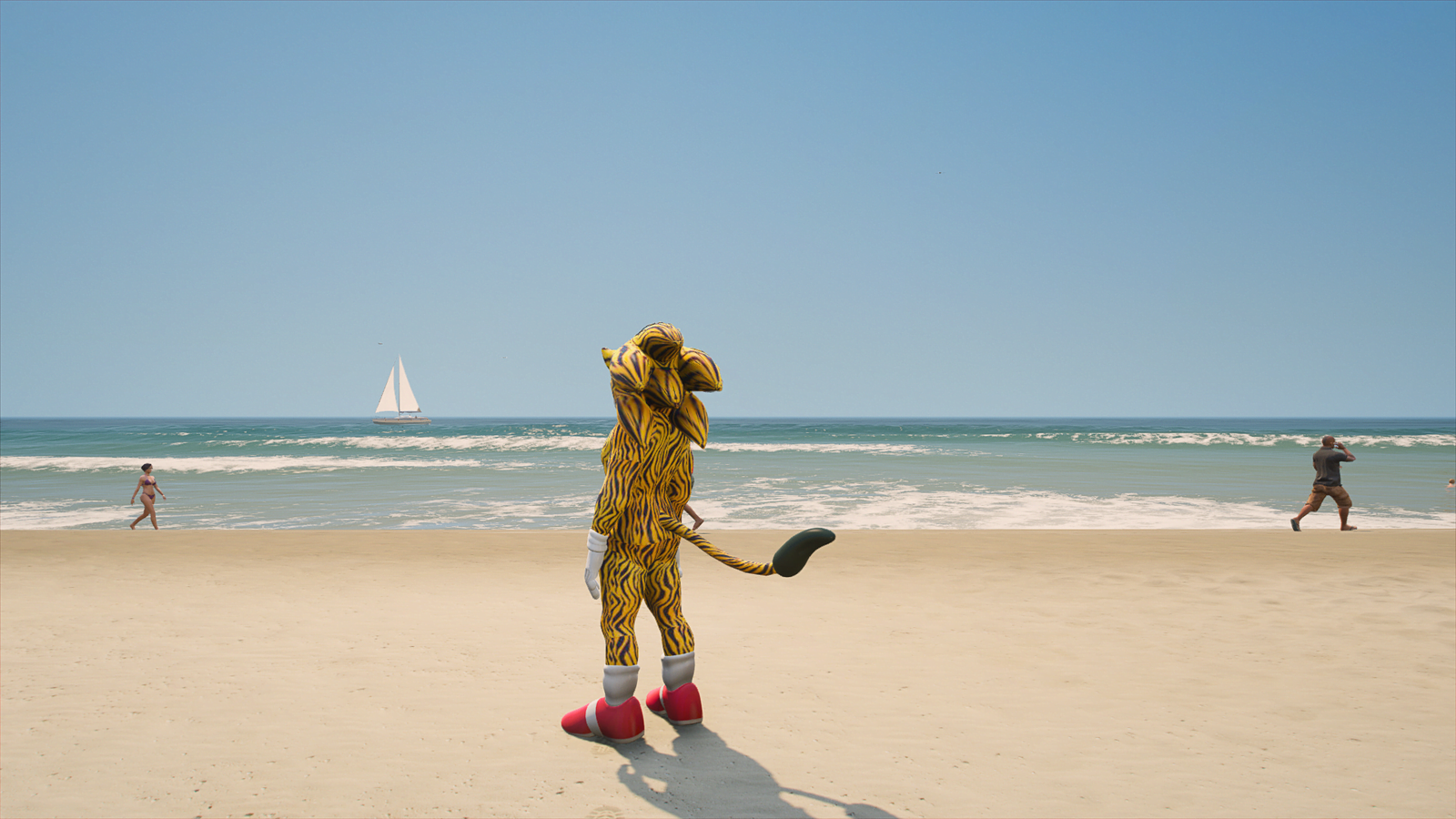 GTA 5 Mods Tiger Sonic Addon Ped