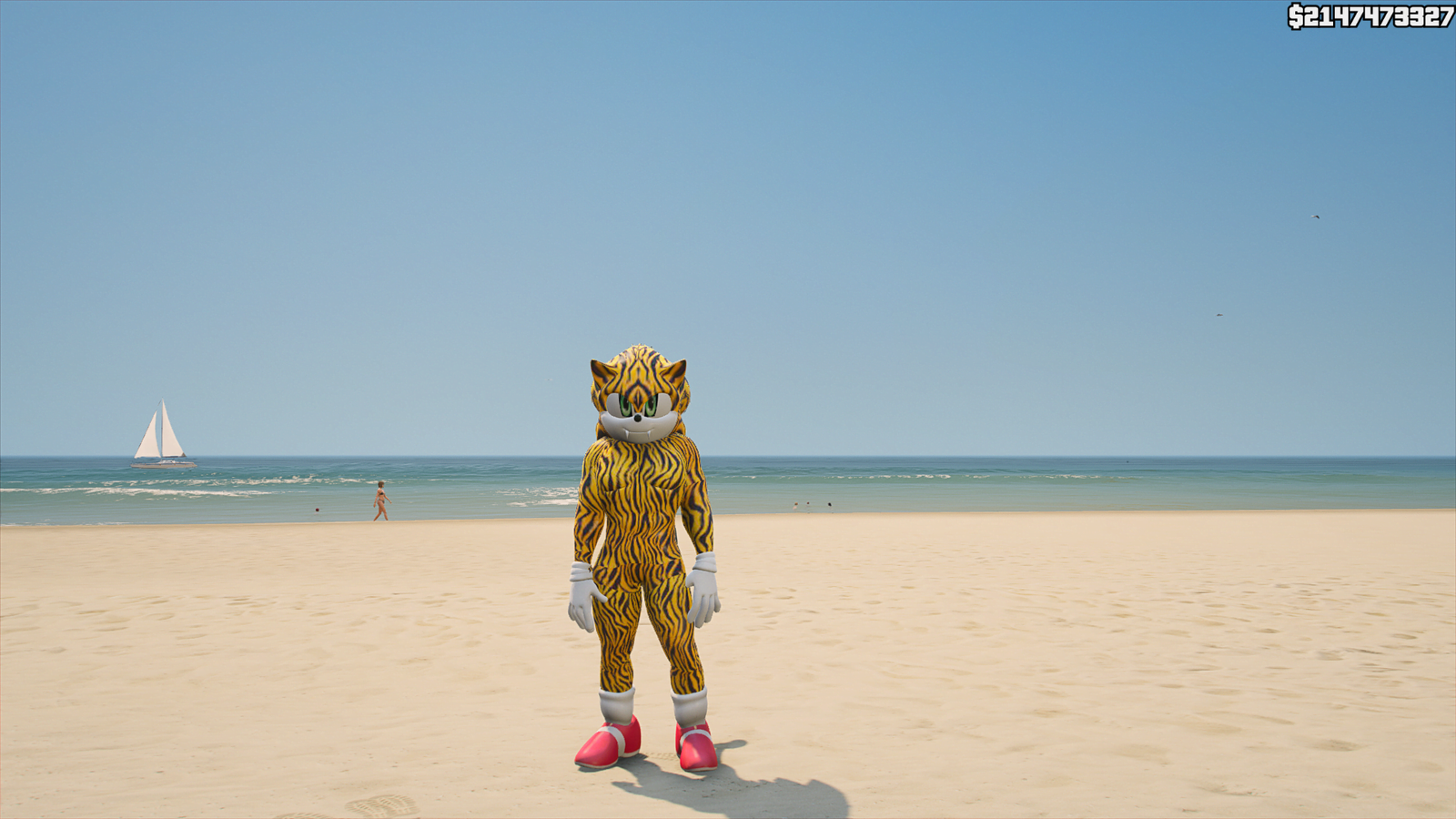 GTA 5 Mods Tiger Sonic Addon Ped