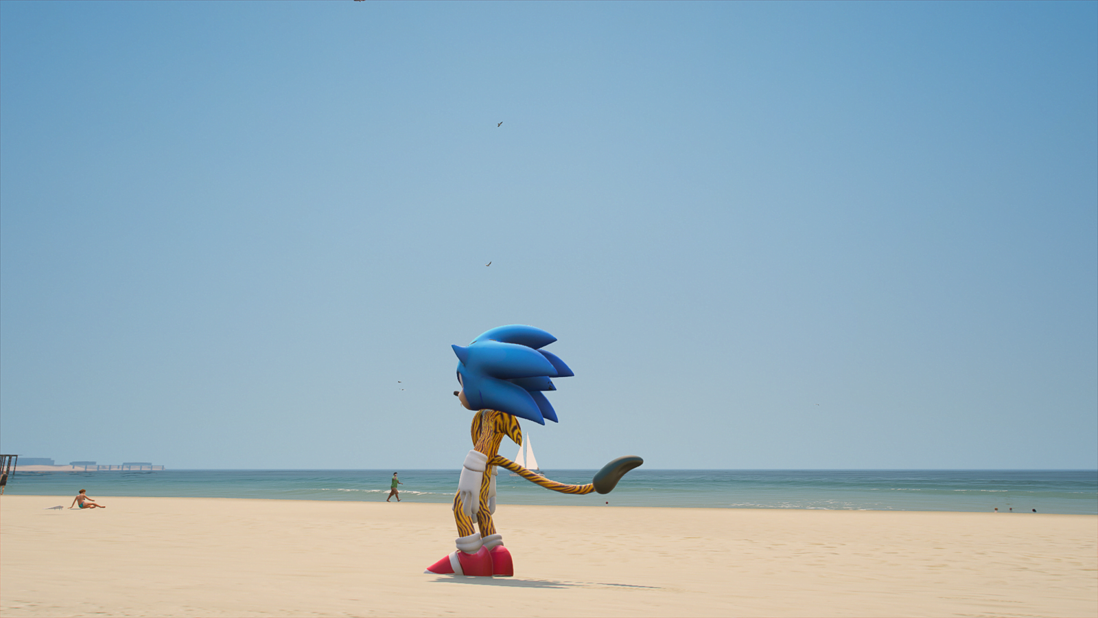 GTA 5 Mods Tiger Sonic Addon Ped