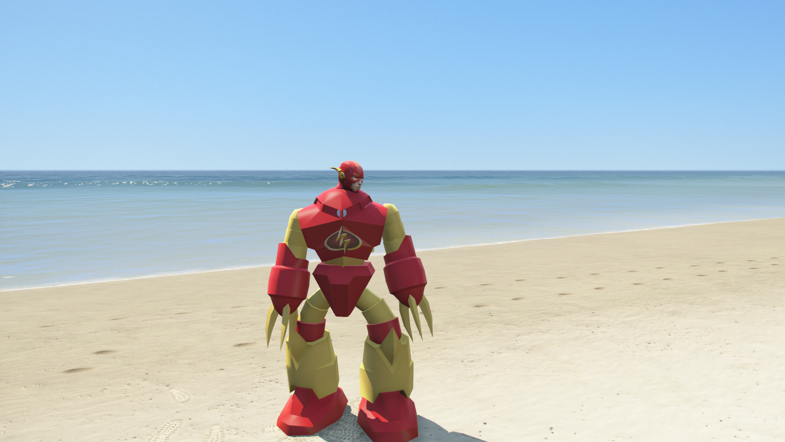 GTA 5 Mods Robot Flash Addon Ped