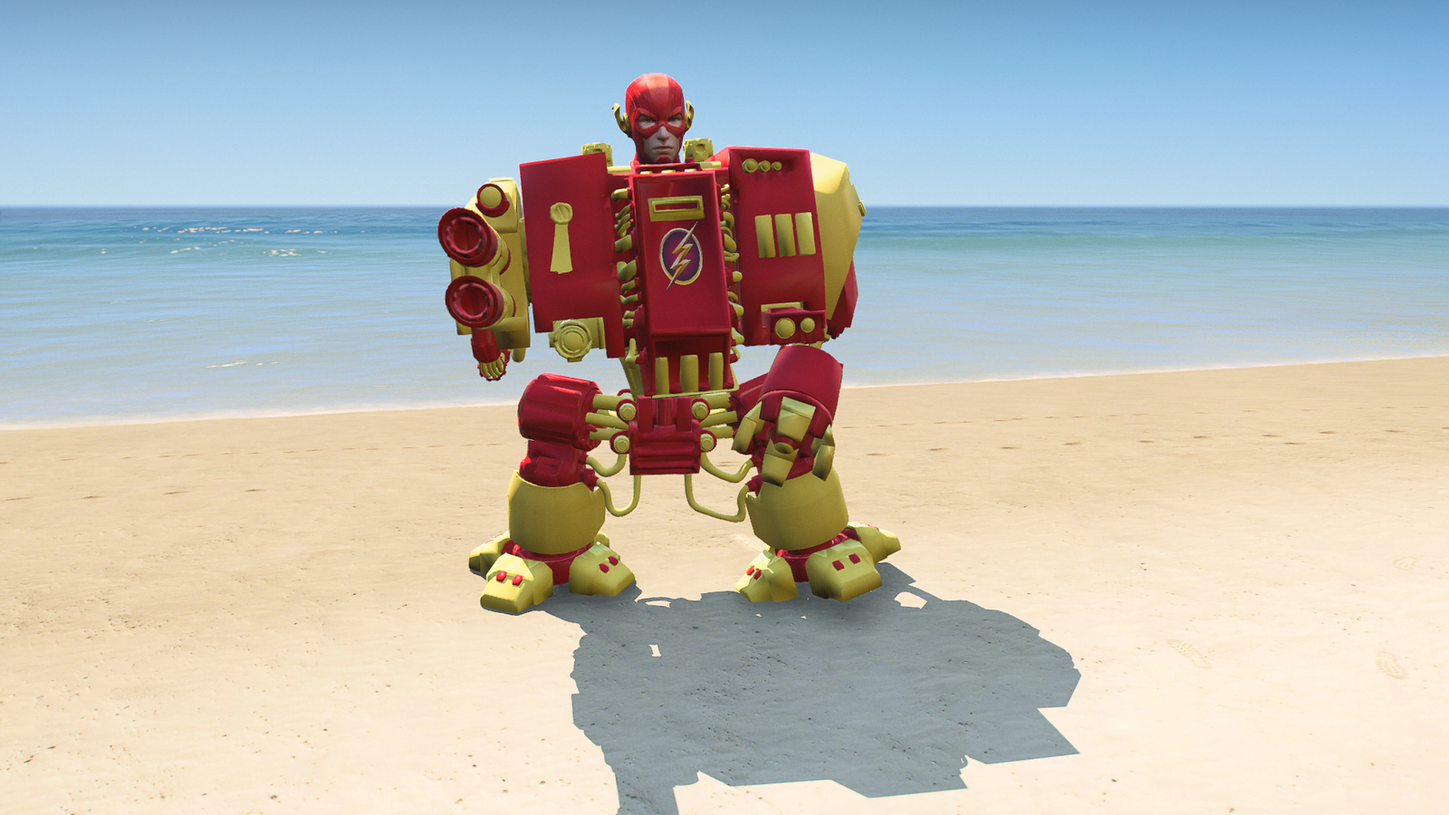 GTA 5 Mods Robot Flash Addon Ped