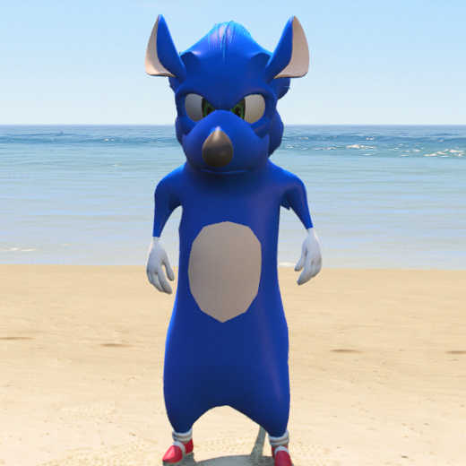 GTA 5 Mods Sonic the Mouse Addon Ped