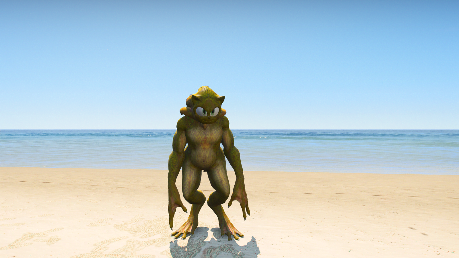GTA 5 Mods Sonic the Monster Frog Addon Ped