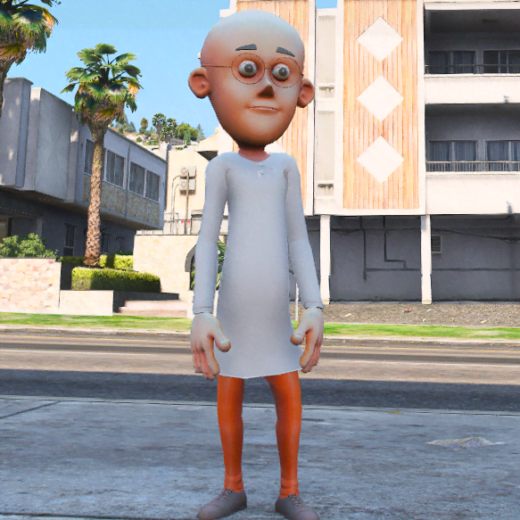 GTA 5 Mods Patlu in MOTU PATLU Addon Ped