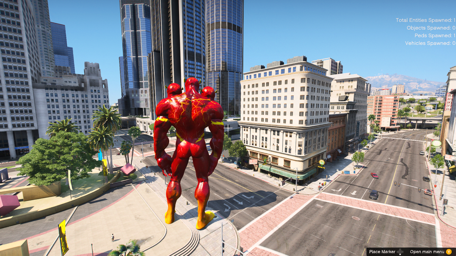 GTA 5 Mods Giant 3 Head Venom Flash Addon Ped