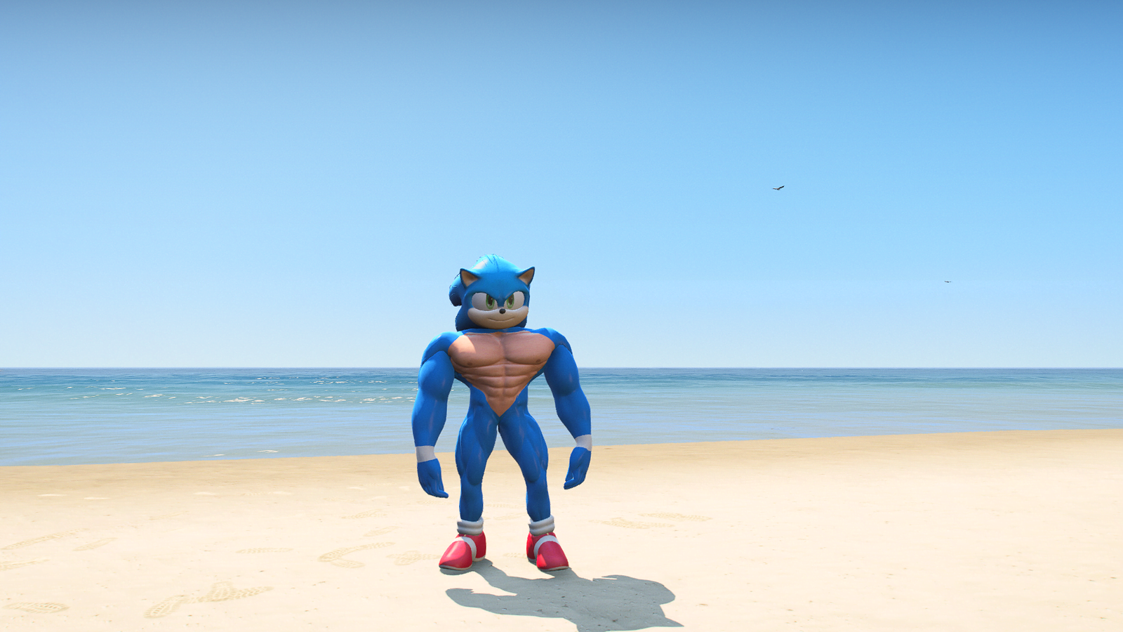 GTA 5 Mods Muscular Sonic Addon Ped