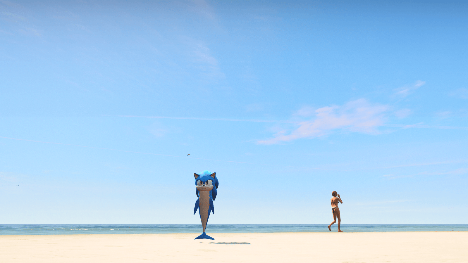 GTA 5 Mods Sonic the Shark Addon Ped