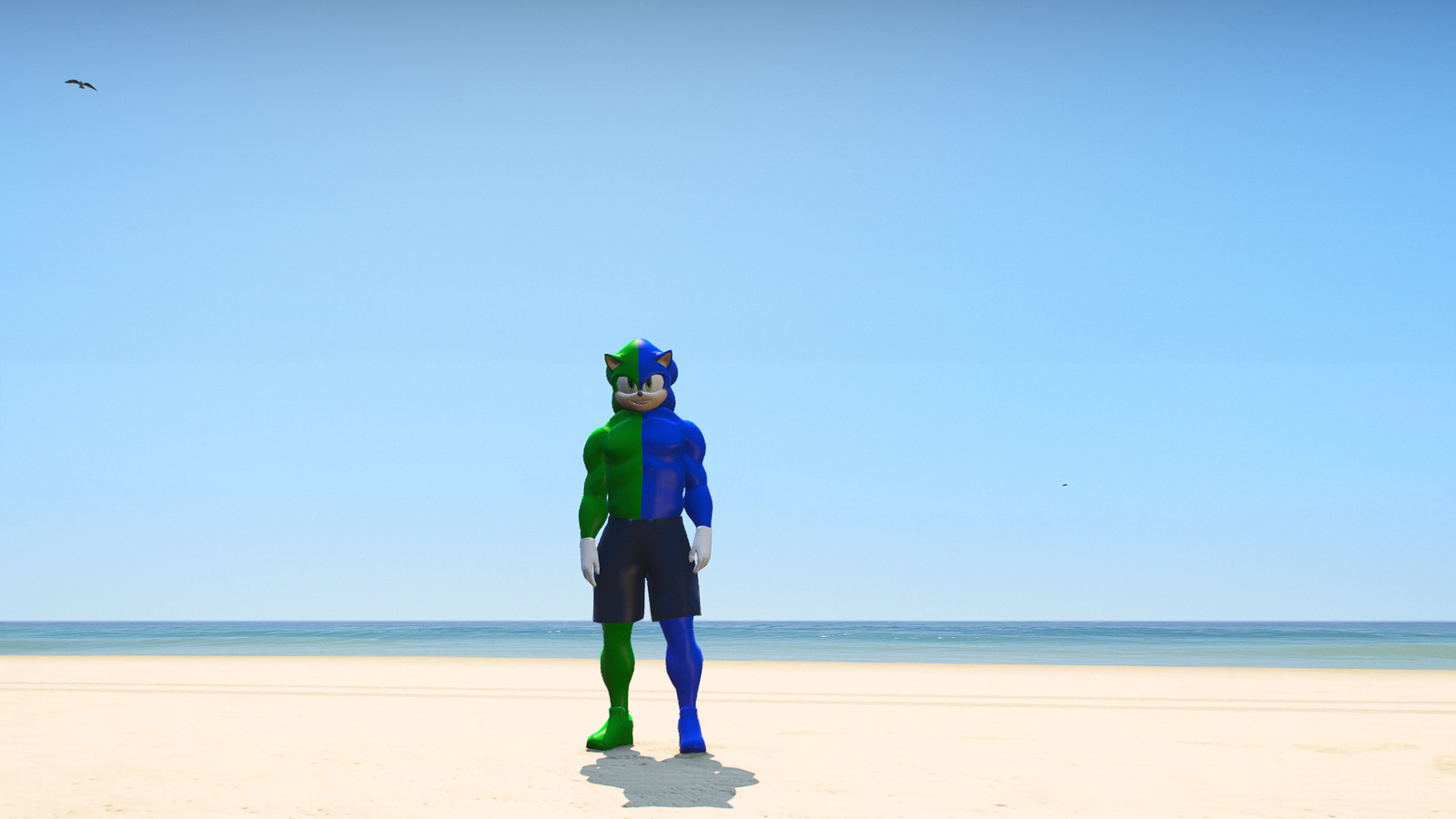 GTA 5 Mods Sonic the Bodybuilder Addon Ped