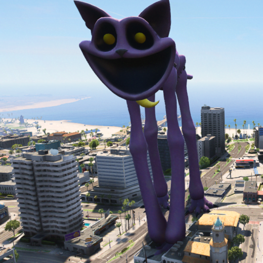 GTA 5 Mods Giant Monster CatNap Addon Ped