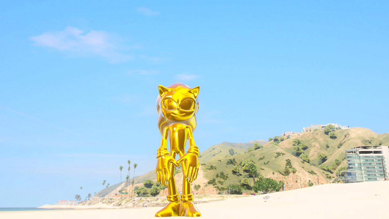GTA 5 Mods Gold Sonic Addon Ped