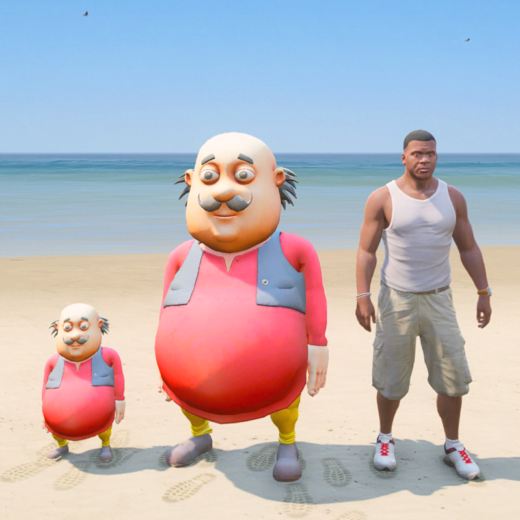 GTA 5 Mods Small Motu Patlu Addon PED