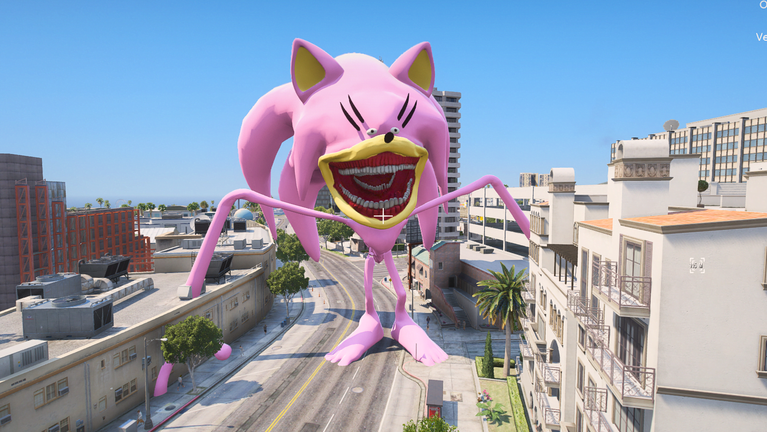 GTA 5 Mods SHIN SONIC Amy Tapes Giant Addon Ped