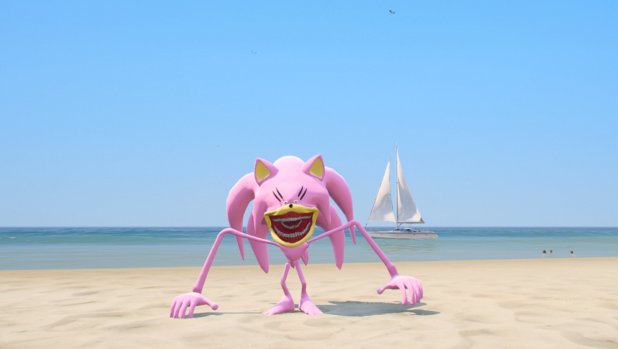 GTA 5 Mods SHIN SONIC Amy Tapes Addon Ped