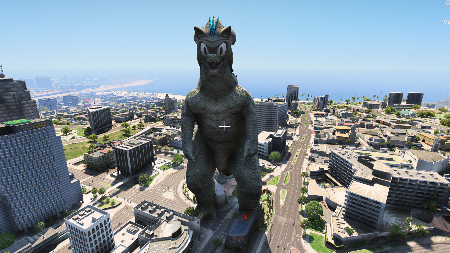 GTA 5 Mods Godzilla Sonic Addon Ped