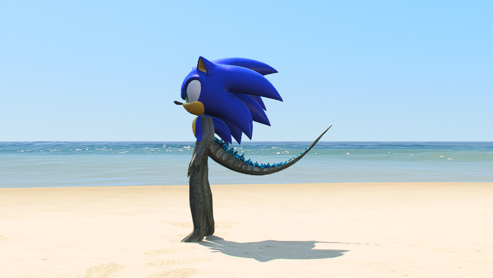 GTA 5 Mods Godzilla Sonic Addon Ped