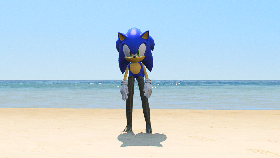 GTA 5 Mods Godzilla Sonic Addon Ped