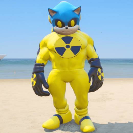 GTA 5 Mods NUCLEAR SONIC Addon Ped