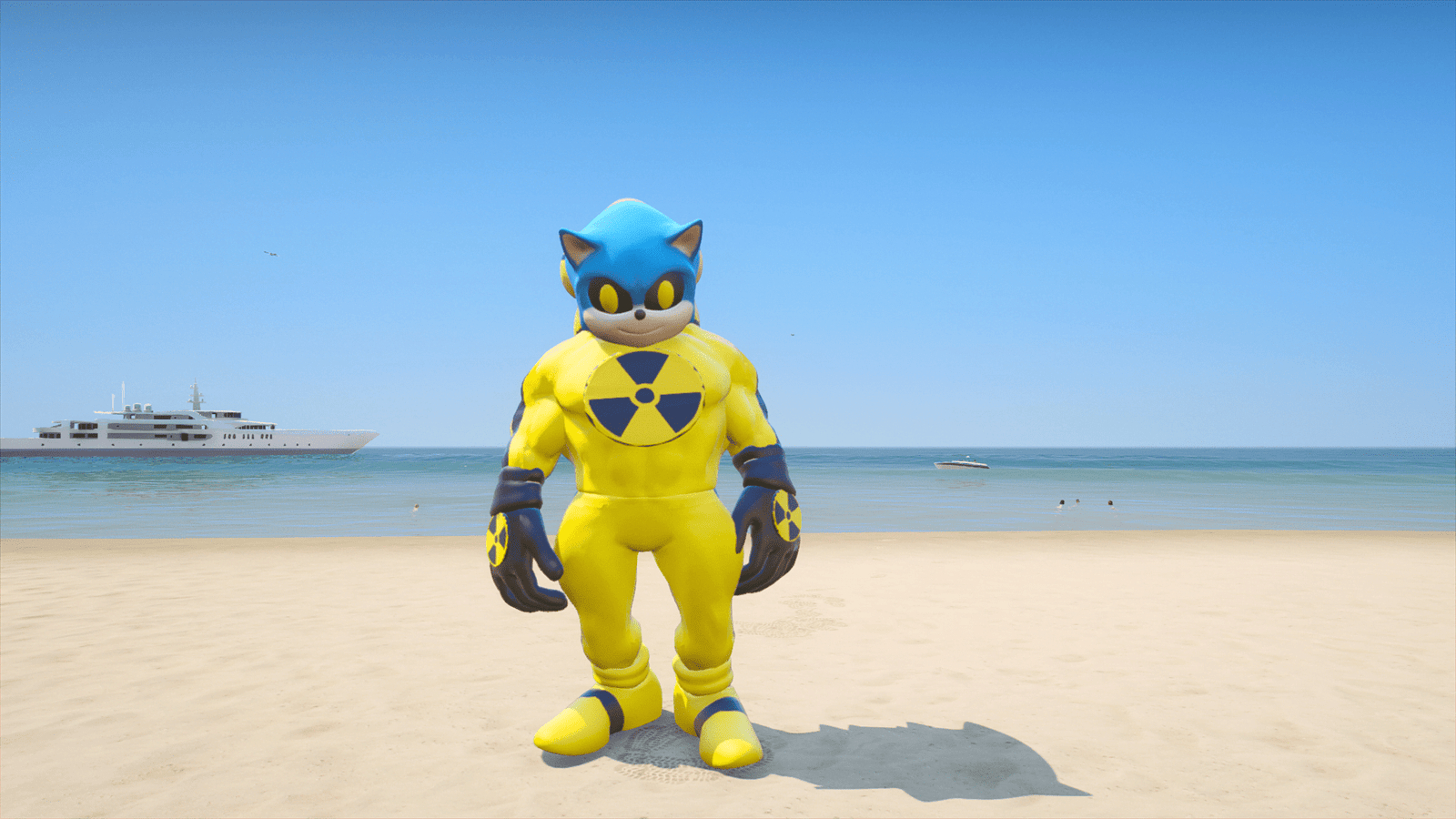 GTA 5 Mods NUCLEAR SONIC Addon Ped