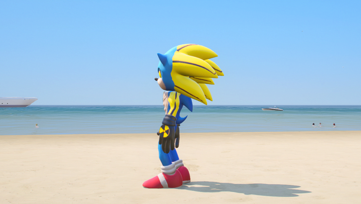 GTA 5 Mods NUCLEAR SONIC Addon Ped