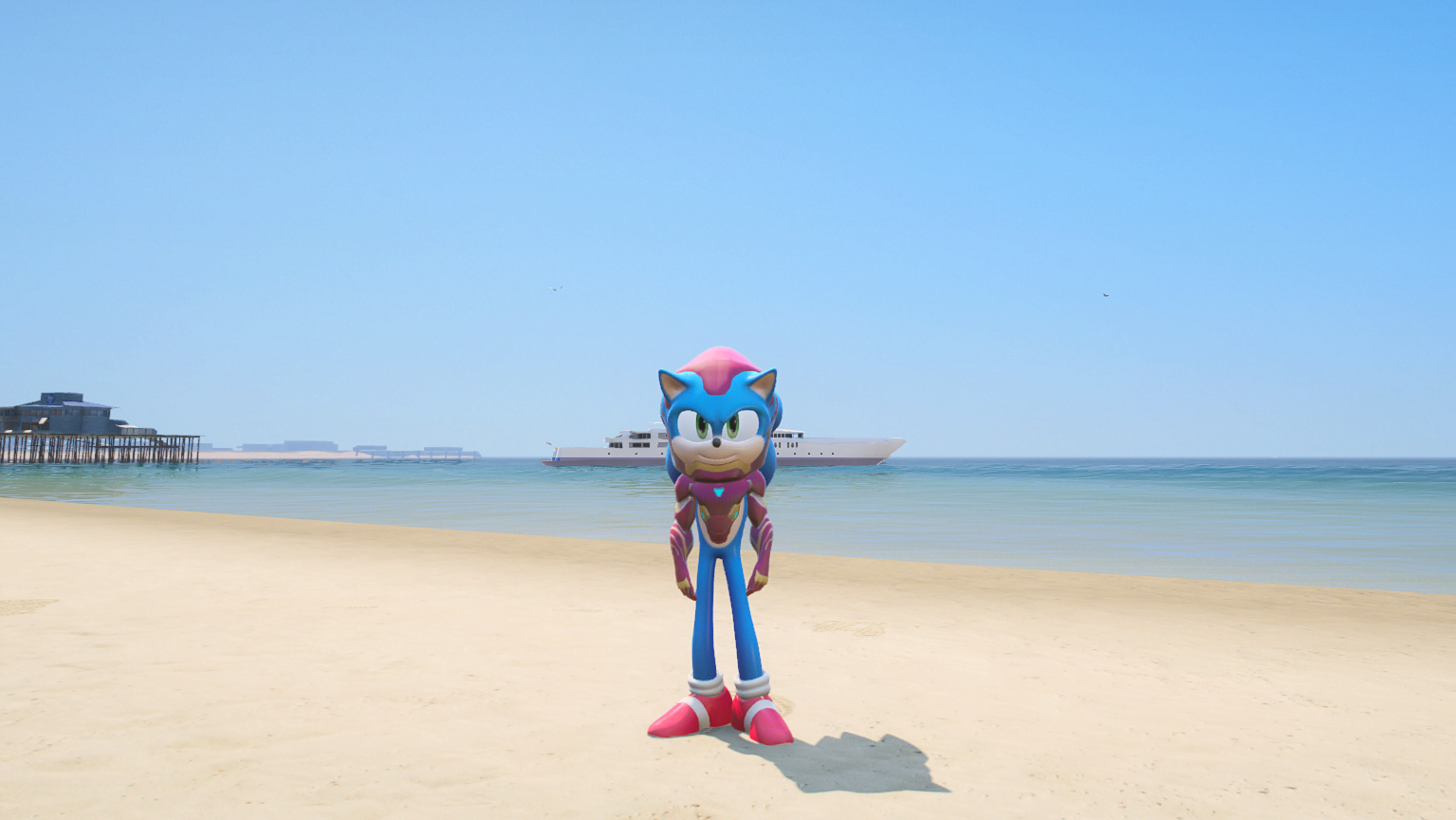 GTA 5 Mods Sonic Iron Man