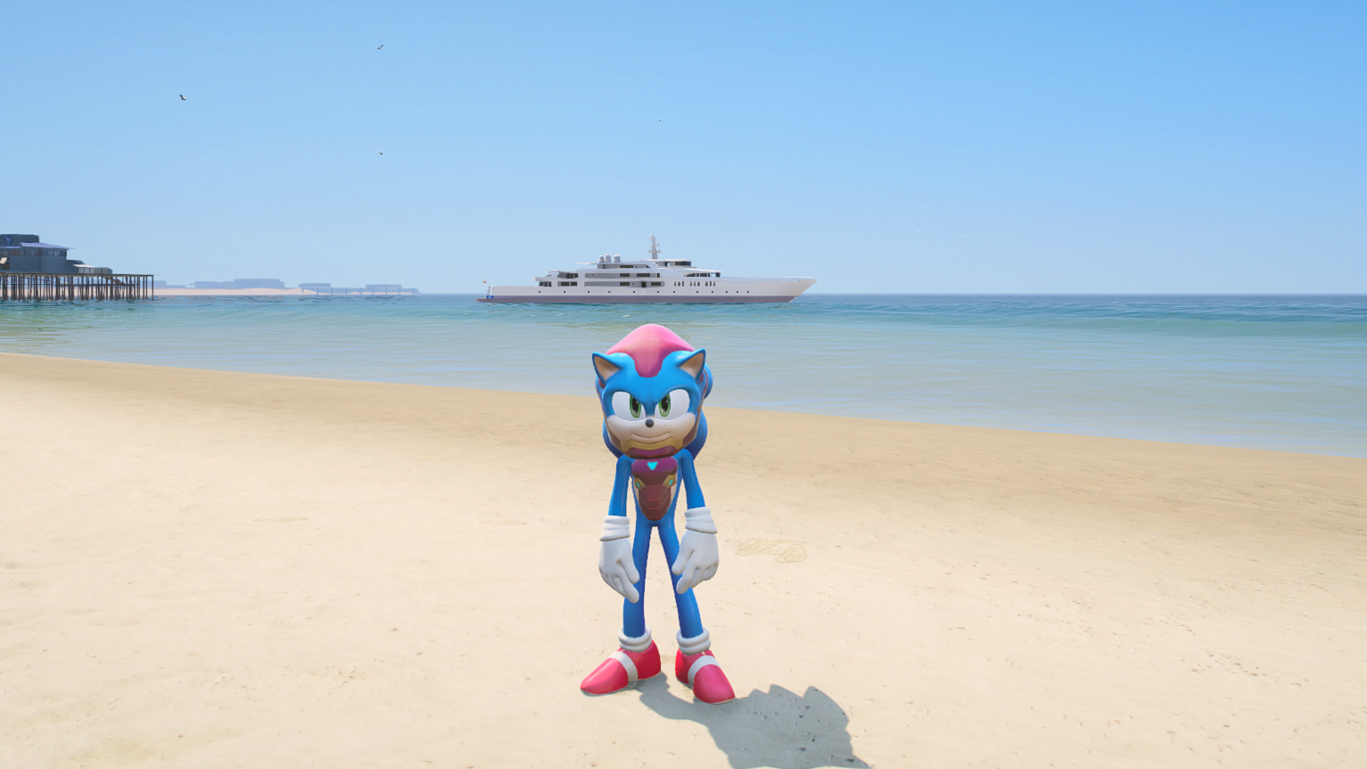 GTA 5 Mods Sonic Iron Man