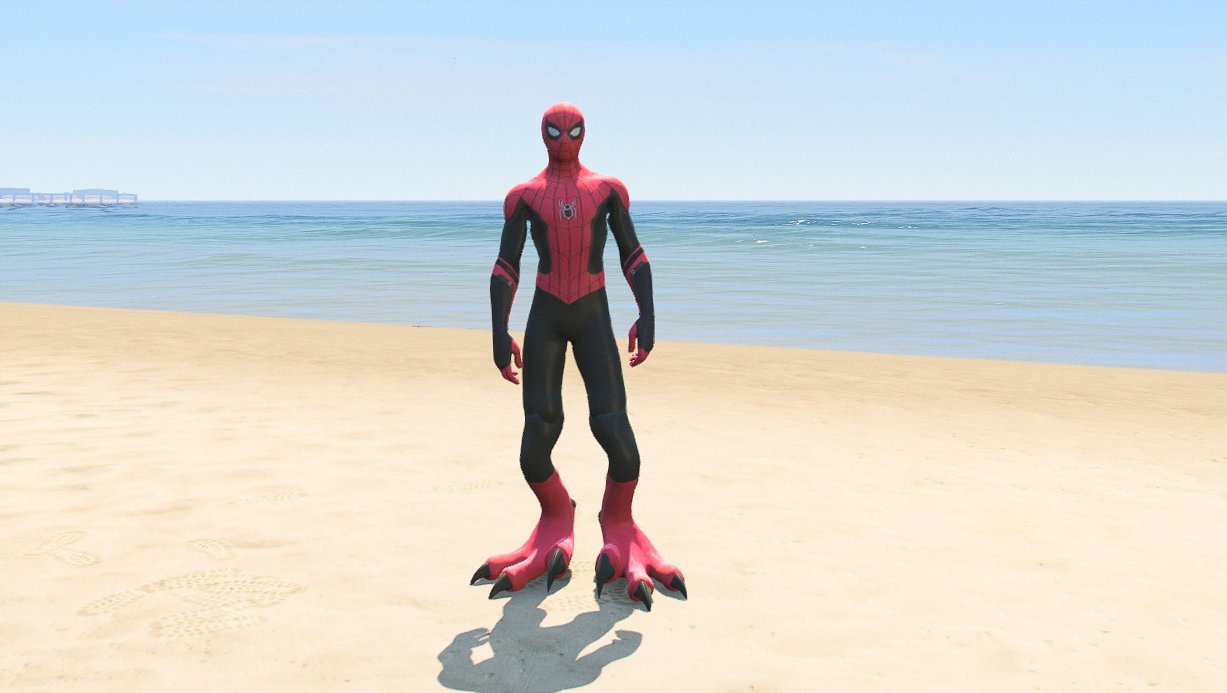 GTA 5 Mods Dinosaur Spiderman