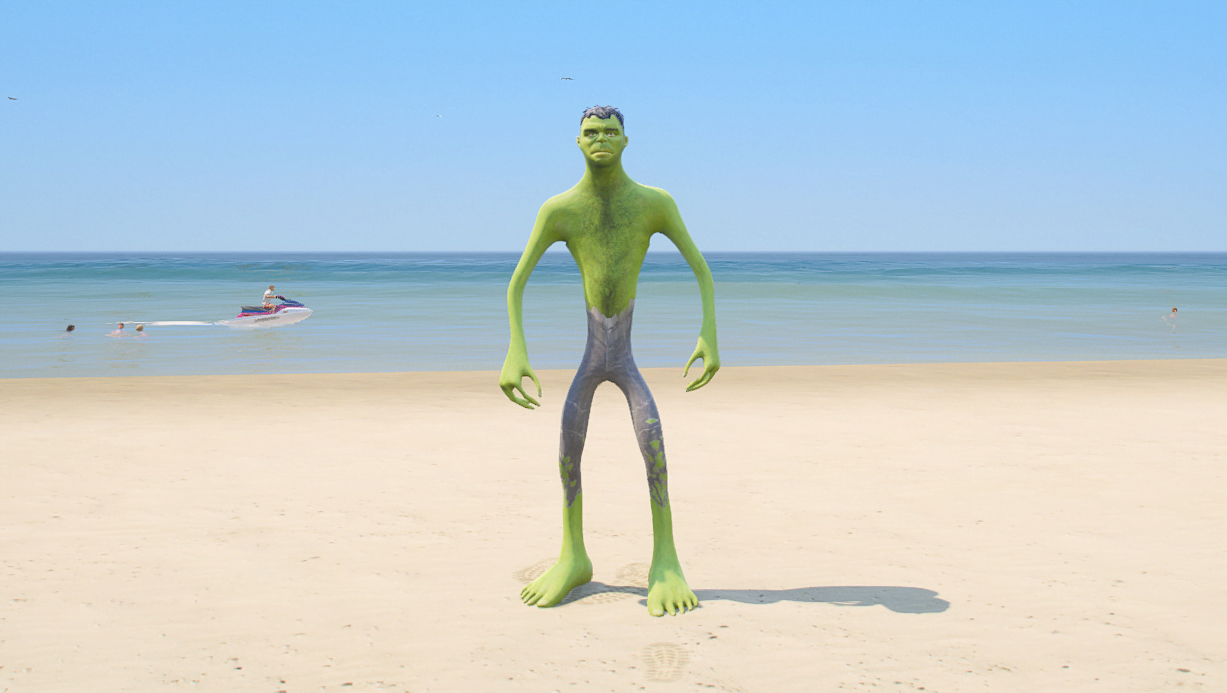 GTA 5 Mods Skinny to Fatty Hulk