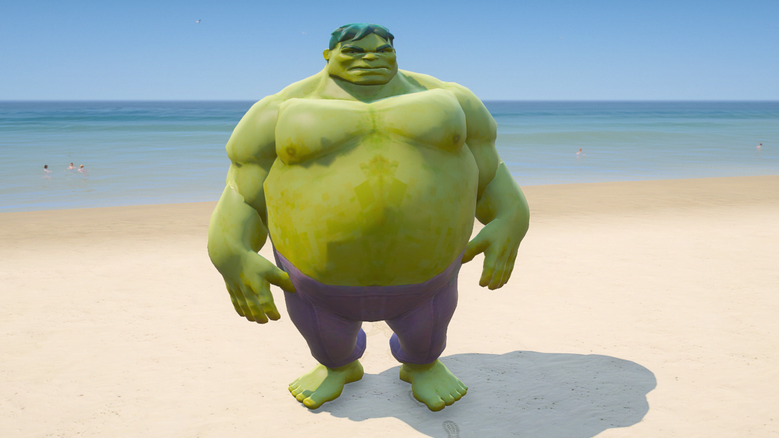 GTA 5 Mods Skinny to Fatty Hulk