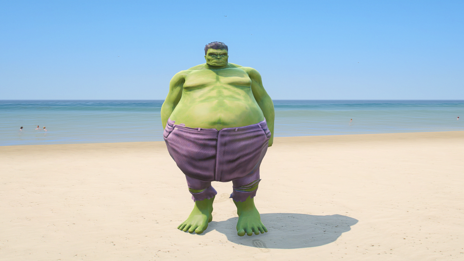 GTA 5 Mods Skinny to Fatty Hulk