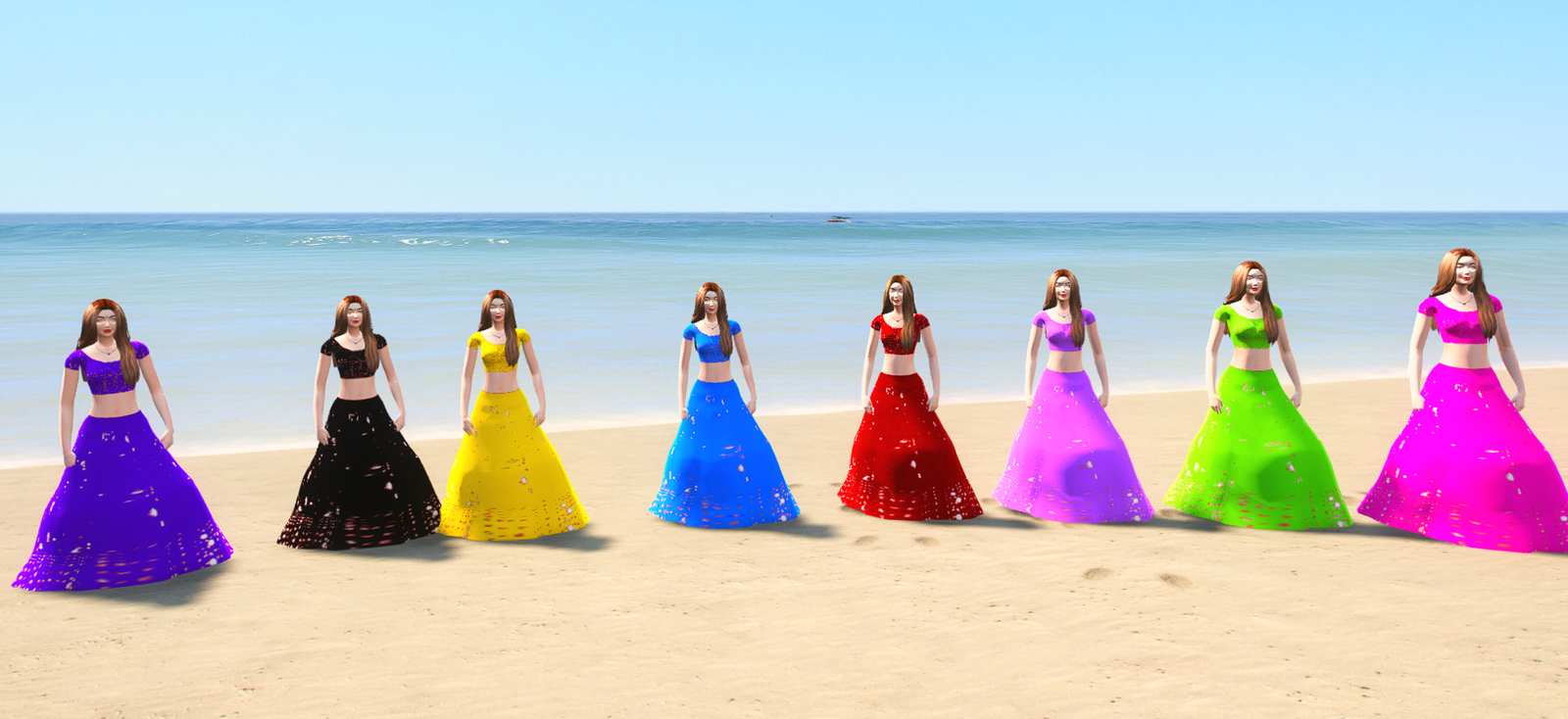 GTA 5 Mods Colourful Indian Girl Addon Ped